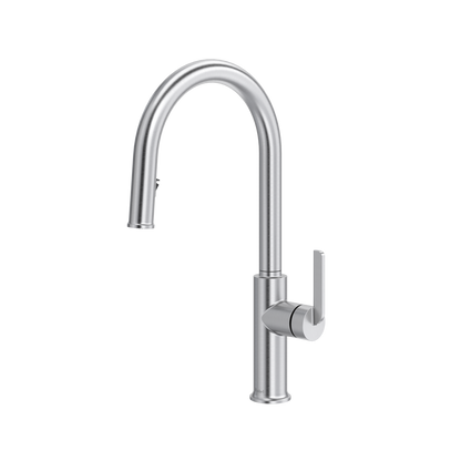 Riobel Authentica Pull-Down Kitchen Faucet With C-Spout Dual Spray 1.5 GPM