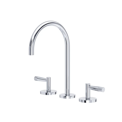 Rohl Amahle Widespread Lavatory Faucet With C-Spout & Lever Handles - AM08D3LM