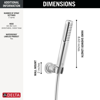 Delta 55537 Bonacci 2-Setting Hand Shower with ProClean Spray - Wall Mount