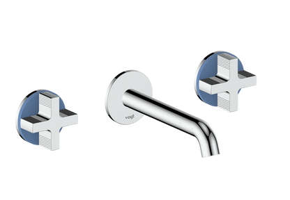 Vogt Mond 8" C.C. Wall-Mount Lavatory Faucet in Chrome, Trim Only