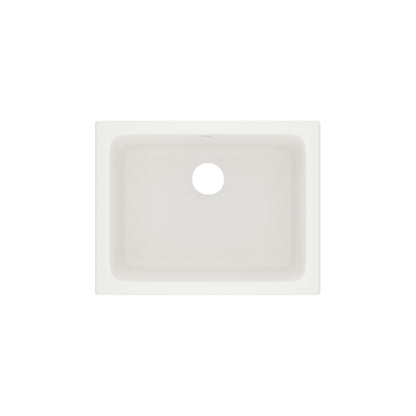 Rohl Allia 24" Fireclay Single Bowl Undermount Kitchen Or Laundry Sink - 6347