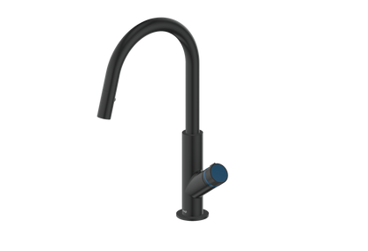 Vogt Mond 16" Kitchen Faucet in Matte Black, KF.16M1.1504.MB