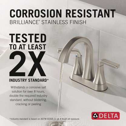 Delta Lineax Two Handle Centerset Bathroom Faucet - 2562LF-MPU