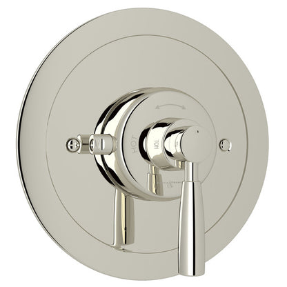Perrin & Rowe Holborn 3/4" Round Thermostatic Trim Without Volume Control, Lever Handle