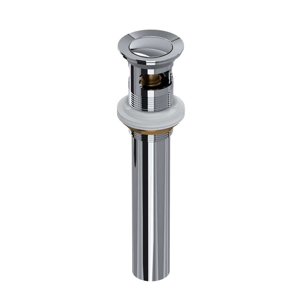 Rohl Lavatory Push Drain With Overflow - 0127DOF