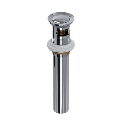Rohl Lavatory Push Drain With Overflow - 0127DOF
