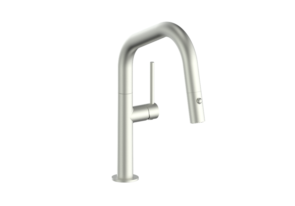 Vogt Dornbirn Pull Down 13" Bar/Prep Kitchen Faucet With Angular Spout