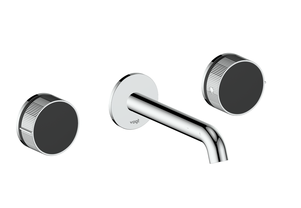 Vogt Mond 8" C.C. Wall-Mount Lavatory Faucet in Chrome, Trim Only