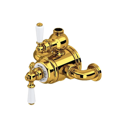 Perrin & Rowe Edwardian 3/4" Exposed Therm Valve With Volume & Temperature Control Lever Handle