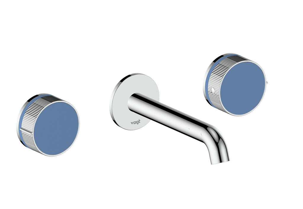 Vogt Mond 8" C.C. Wall-Mount Lavatory Faucet in Chrome, Trim Only