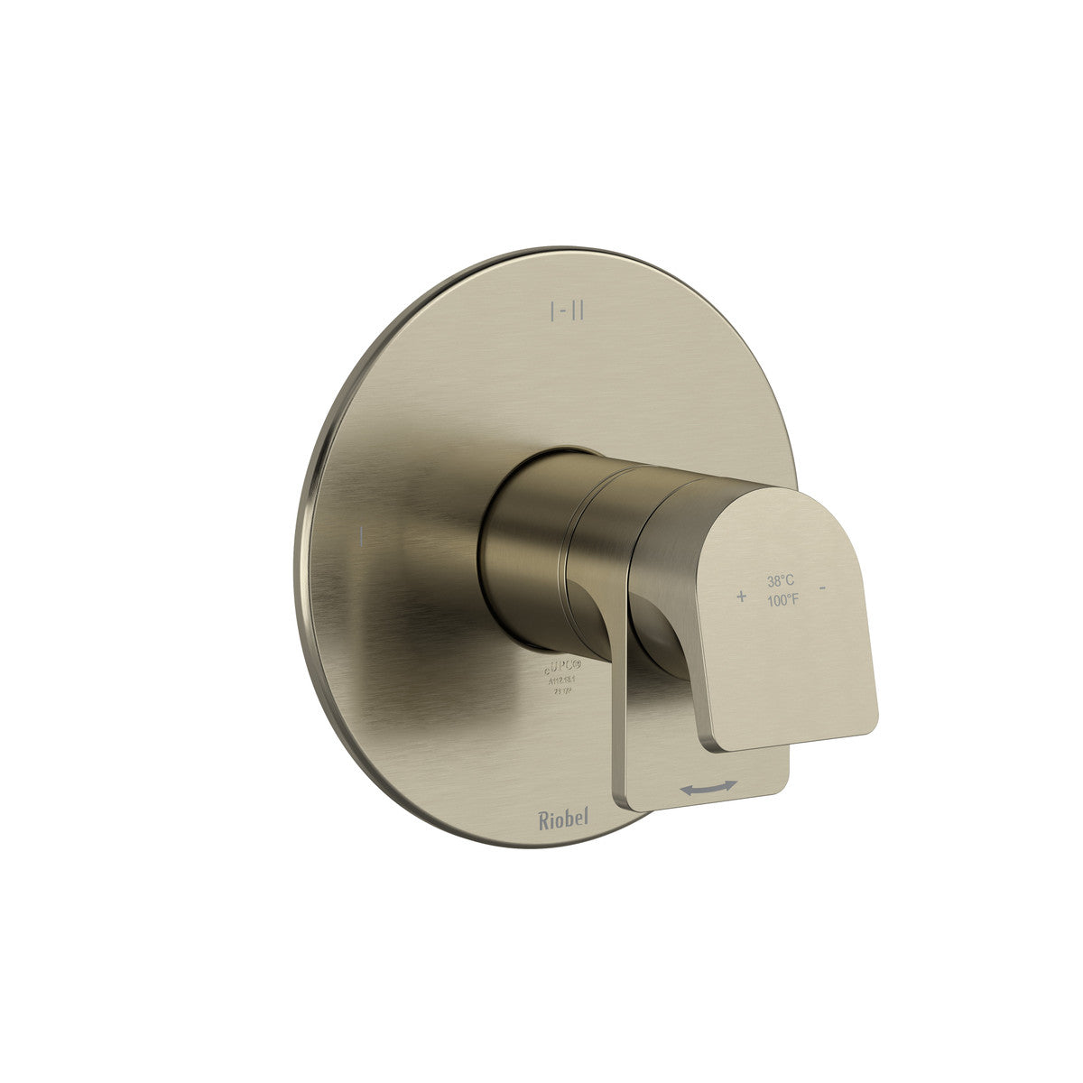 Riobel Ode 1/2" Therm & Pressure Balance Trim With 3 Functions (Share) - TOD23