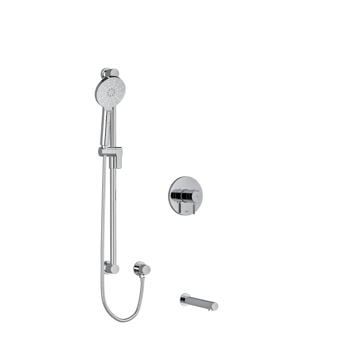 Riobel Riu Shower Kit 1244 Trim Only Knurled Handles - TKIT1244RUTMKN