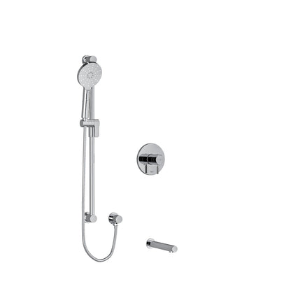 Riobel Riu Shower Kit 1244 Trim Only Knurled Handles - TKIT1244RUTMKN