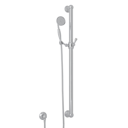 Rohl Handshower Set With 39" Grab Bar And Single Function Handshower - 1272E