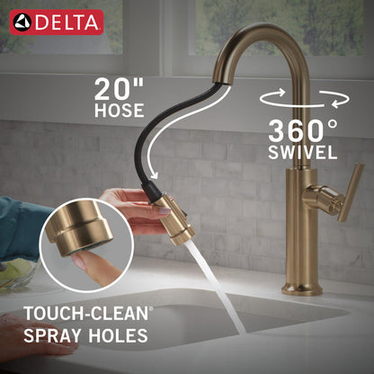 Delta Altado Pulldown Bar/Prep Faucet - 9986