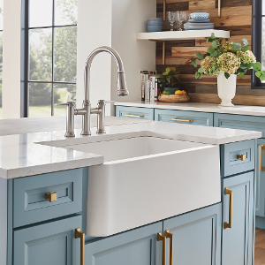 Blanco Ikon 33 Double Bowl Low Divide Undermount Apron Front Silgranit Kitchen Sink
