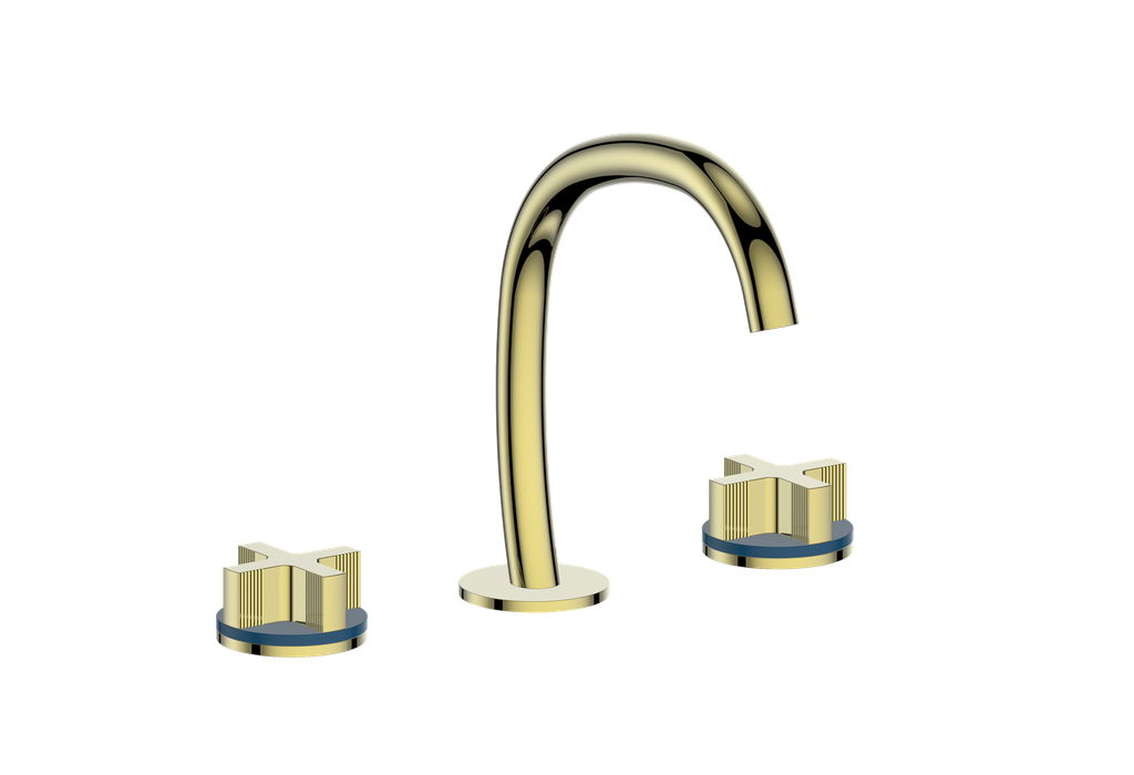 Vogt Mond 8" C.C. Lavatory Faucet With Pop-Up Drain - Cross Handle - BF.M3.1331