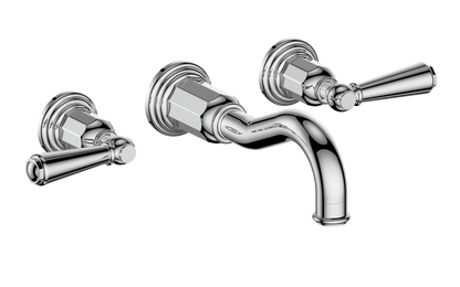 Vogt Carinthia 8" C.C. Wall Mount Lavatory Faucet With Rough-In Valve - BF.CX.1520.CC