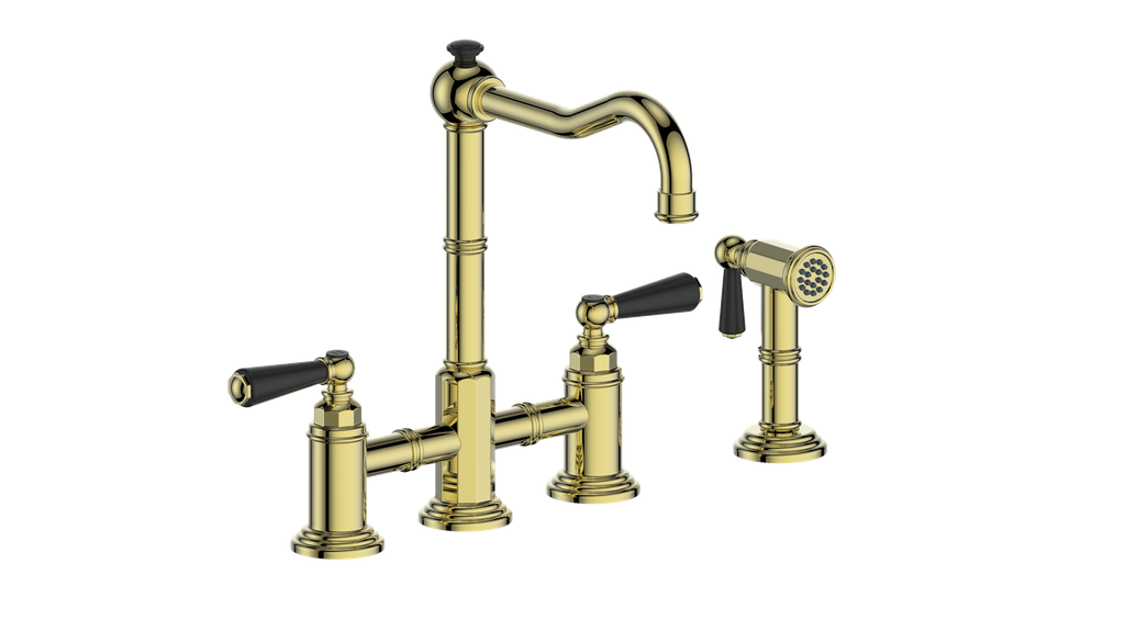 Vogt Carinthia Bridge Kitchen Faucet With Side Spray