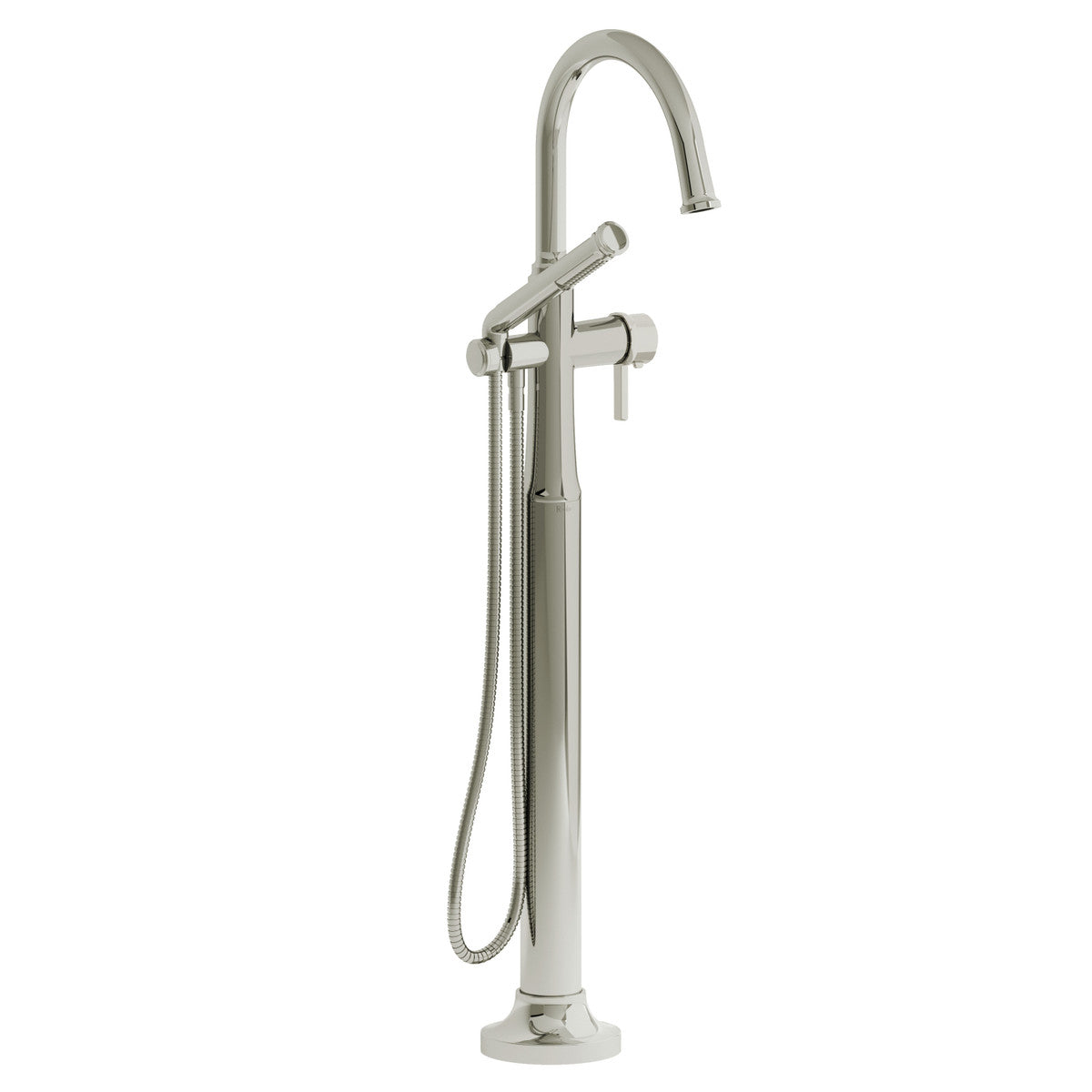 Riobel Momenti Single Hole Floor Mount Tub Filler Trim With C-Spout - TMMRD39J