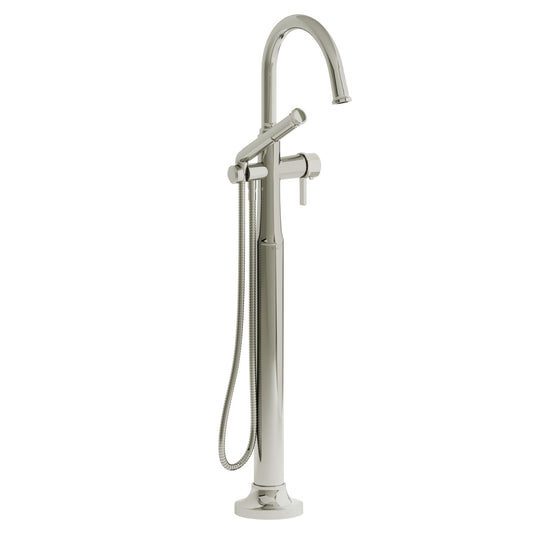Riobel Momenti Single Hole Floor Mount Tub Filler Trim With C-Spout - TMMRD39J