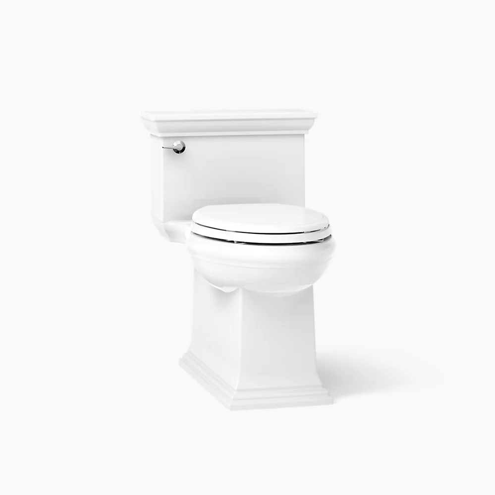Kohler Memoirs Stately One-Piece Compact Elongated Toilet With Skirted Trapway, 1.28 GPF