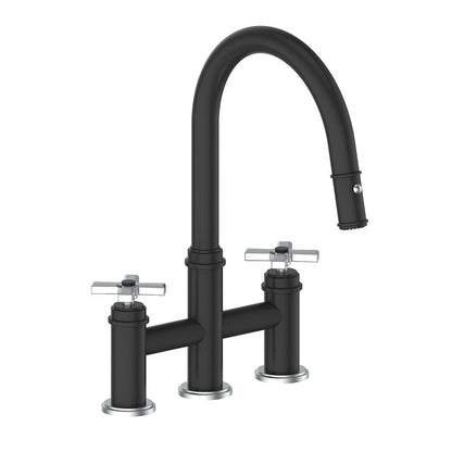 Vogt Zehn Bridge Kitchen Faucet, KF.17ZN.1412 With 4-Spoke Handle
