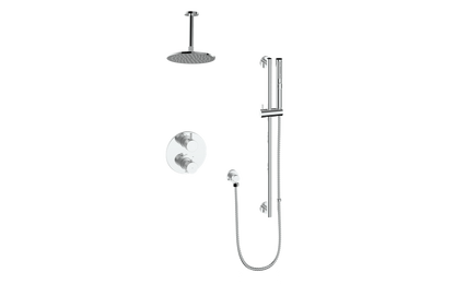 Vogt Drava 2-Way Thermostatic Shower System with Rough-In Valve