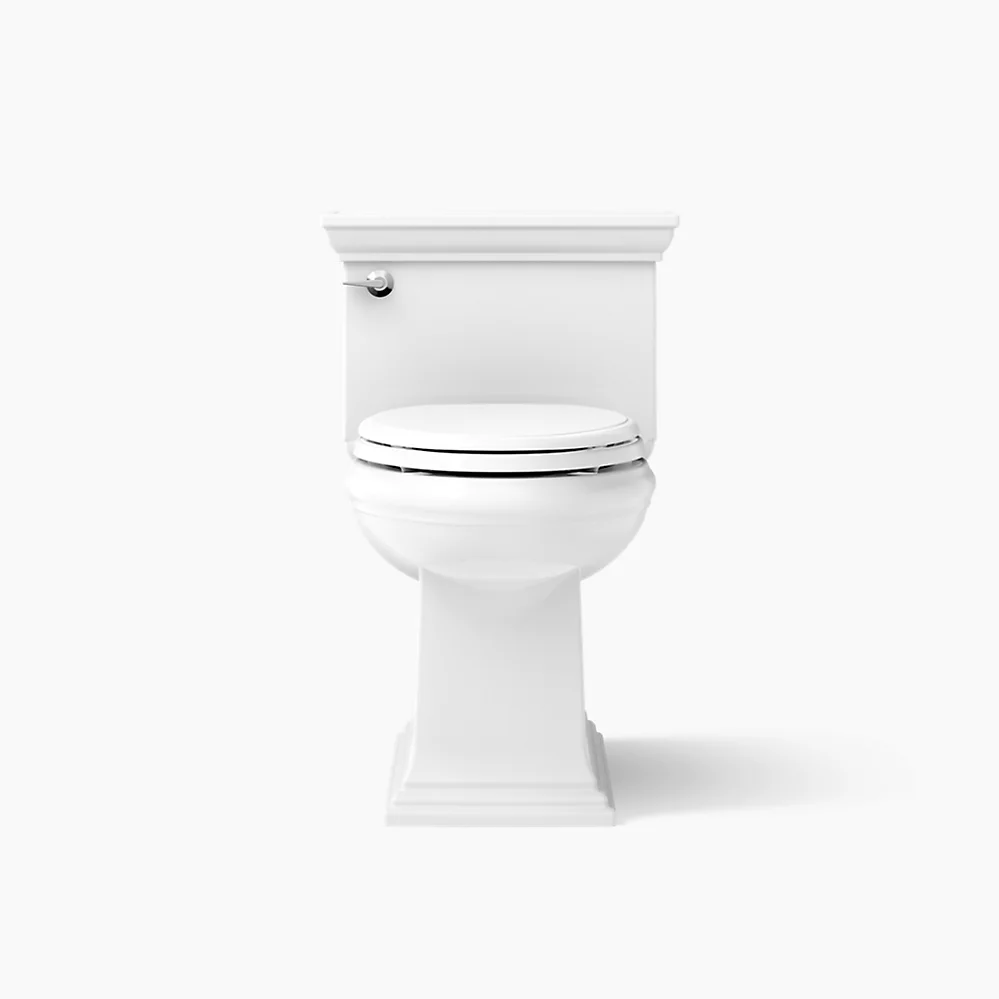 Kohler Memoirs Stately One-Piece Compact Elongated Toilet With Skirted Trapway, 1.28 GPF
