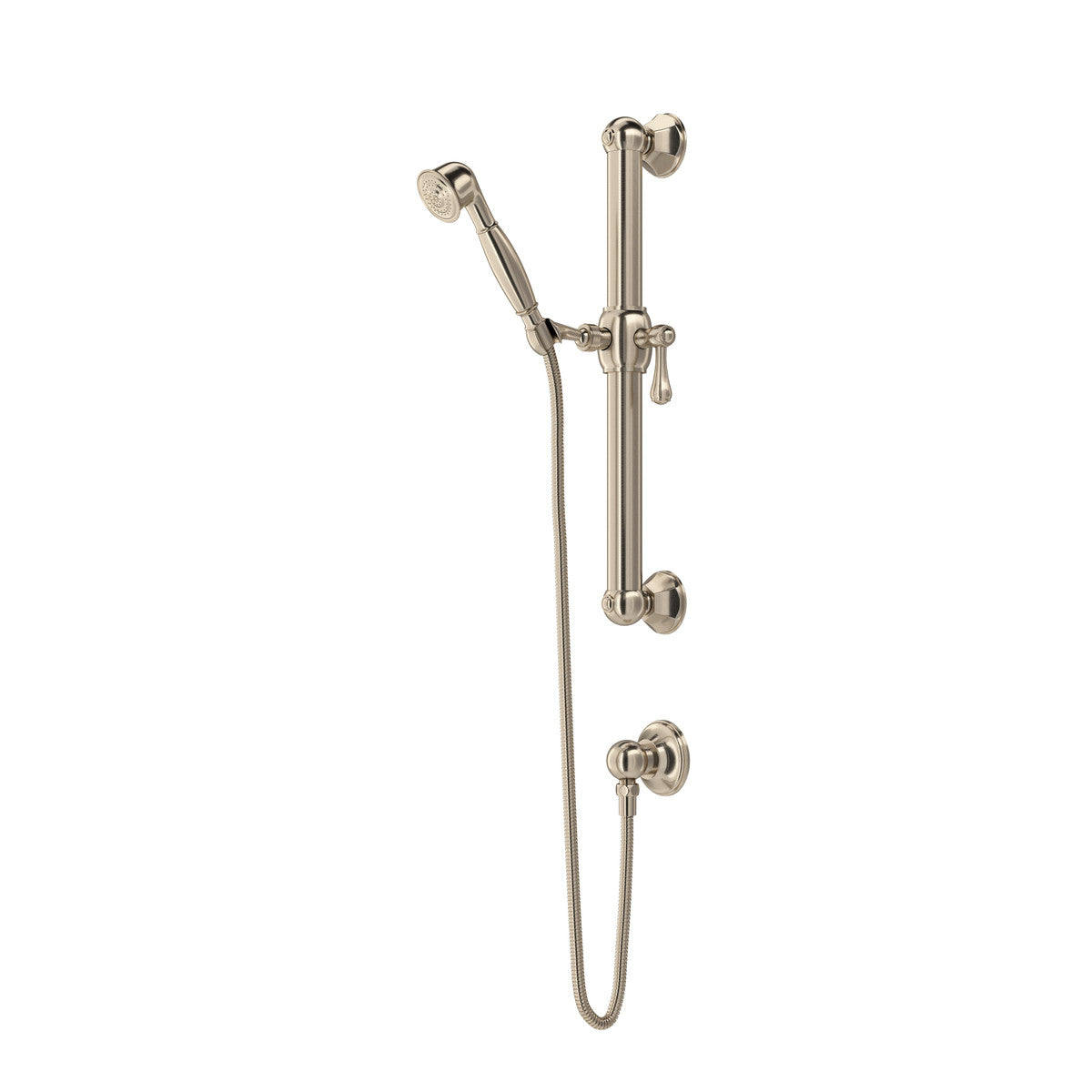 Rohl Handshower Set With 24" Grab Bar And Single Function Handshower - 1282