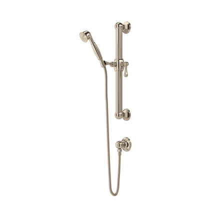 Rohl Handshower Set With 24" Grab Bar And Single Function Handshower - 1282