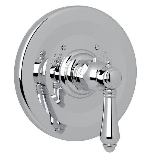 Rohl Acqui 3/4" Thermostatic Trim Without Volume Control, Lever Handles - A4914LM
