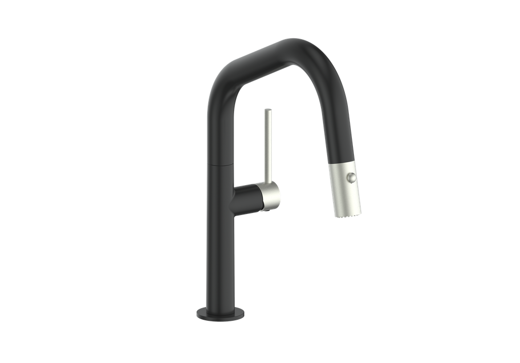 Vogt Dornbirn Pull Down 13" Bar/Prep Kitchen Faucet With Angular Spout