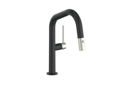 Vogt Dornbirn Pull Down 13" Bar/Prep Kitchen Faucet With Angular Spout