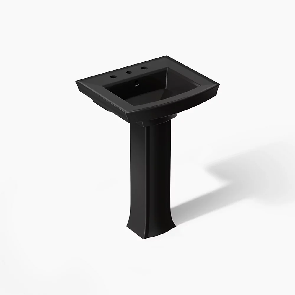 Kohler Archer 24" Rectangular Pedestal Bathroom Sink