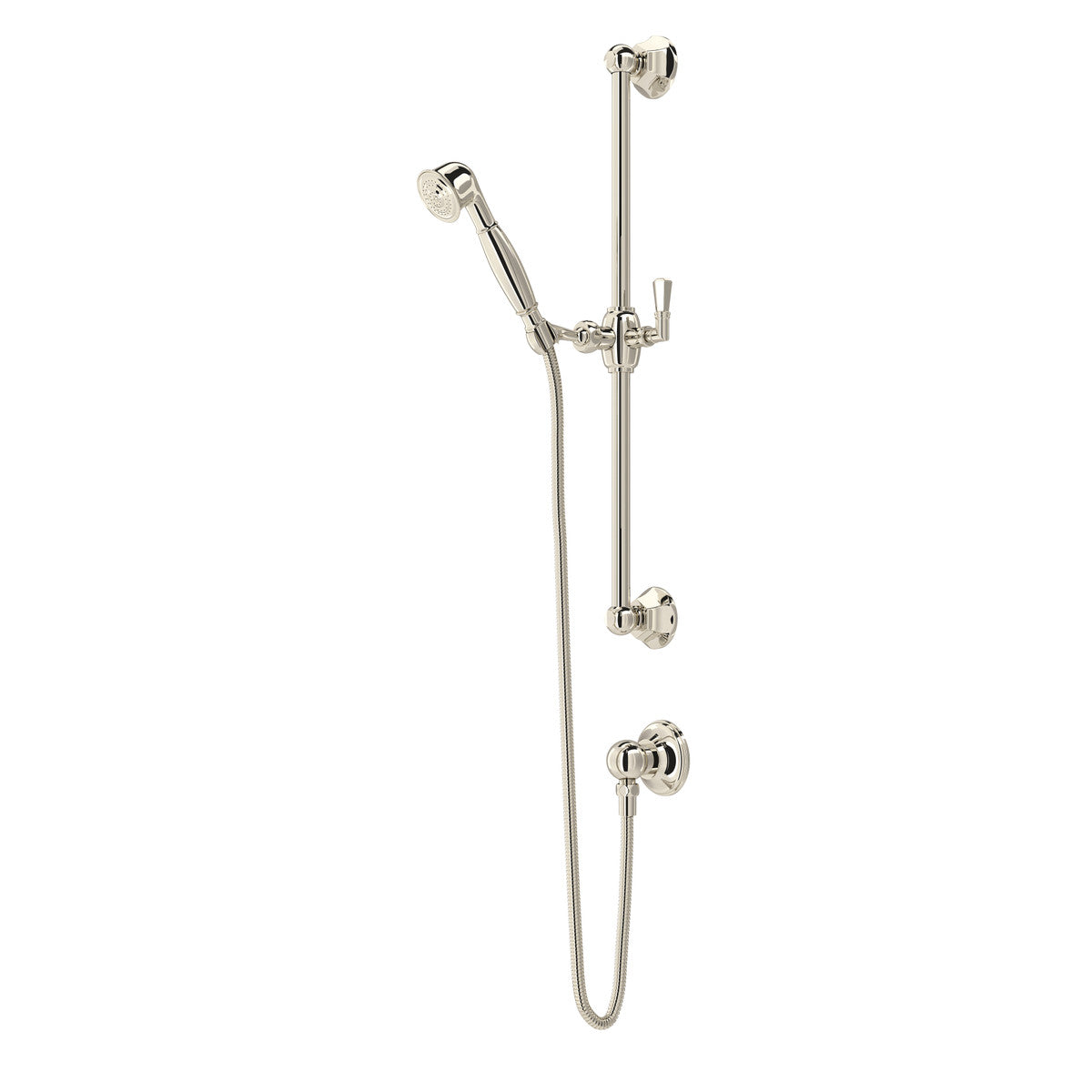 Rohl Handshower Set With 24" Slide Bar And Single Function Handshower - 1330