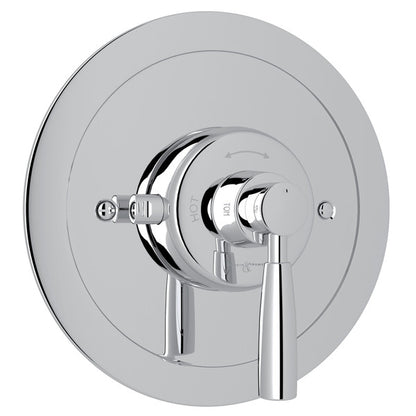 Perrin & Rowe Holborn 3/4" Round Thermostatic Trim Without Volume Control, Lever Handle