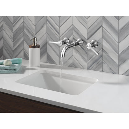 Delta T3554LF Trinsic Robinet de salle de bain mural, garniture sans poignée