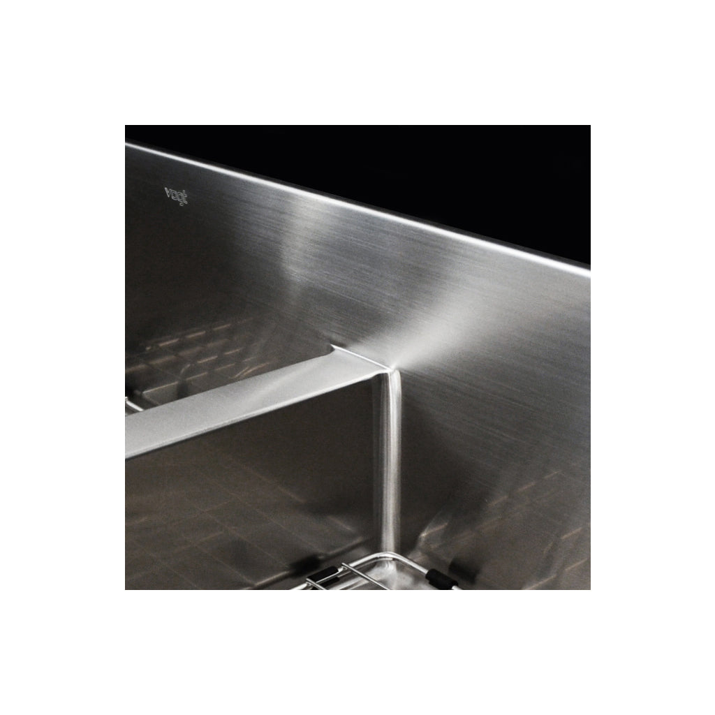 Vogt Lavanttal 16-Gauge Undermount Double-Bowl Stainless Steel Kitchen Sink - KS.3418.L16R-62