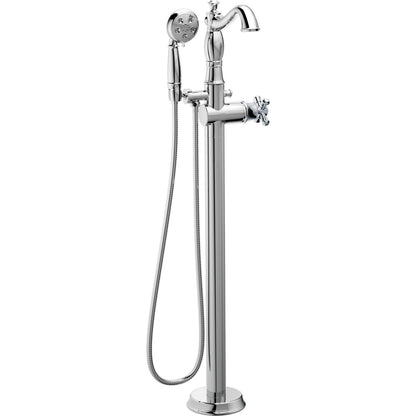 Delta T4797 Cassidy Floor Mount Tub Filler Trim with Hand Shower - Less Handle