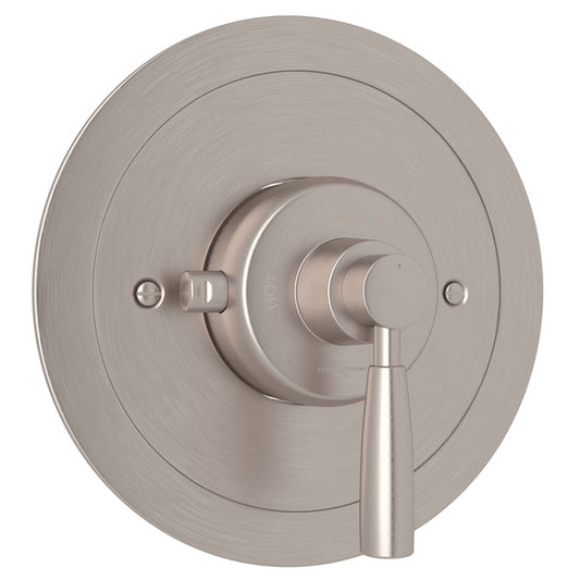 Perrin & Rowe Holborn 3/4" Round Thermostatic Trim Without Volume Control, Lever Handle