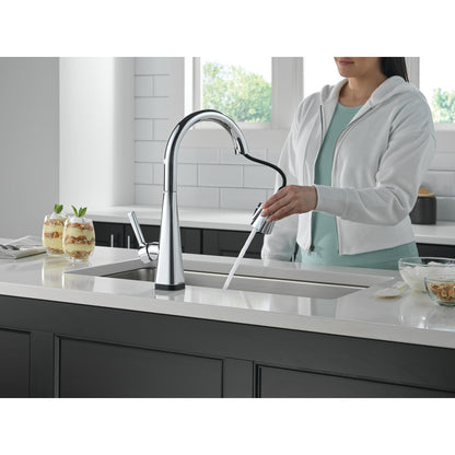 Delta Lenta Touchless Pull-Down Kitchen Faucet