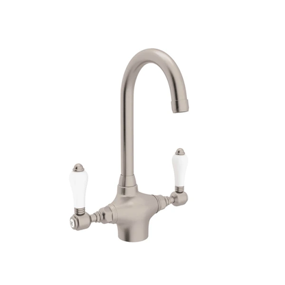 Rohl Acqui Two Handle Bar/Food Prep Kitchen Faucet With Porcelain Lever Handles - A1667LP-2
