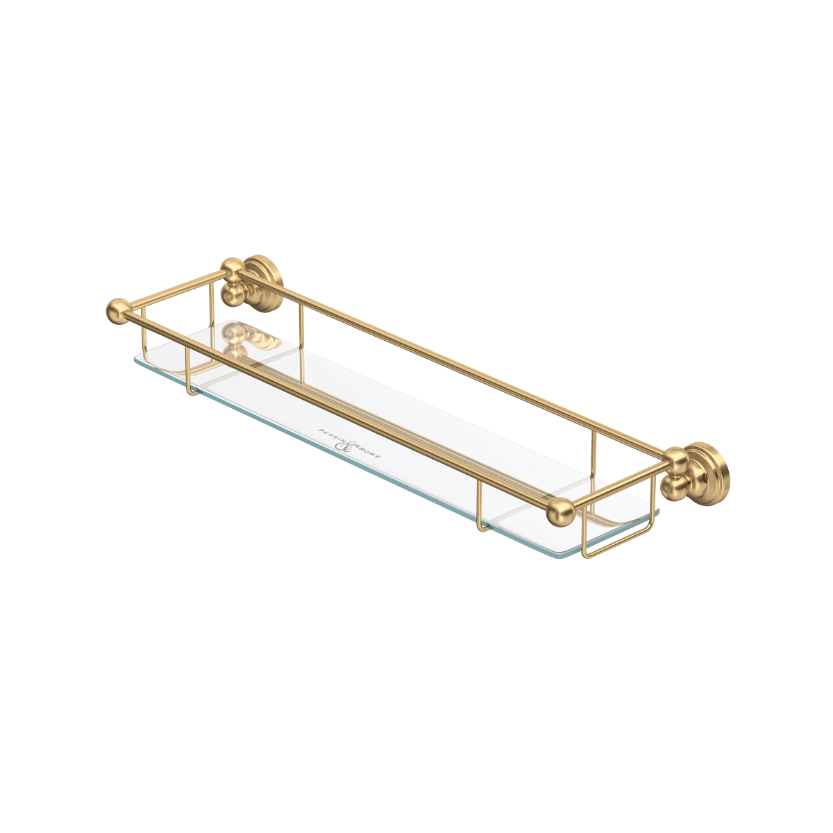 Perrin & Rowe Edwardian Wall Mount Tempered Glass Vanity Shelf