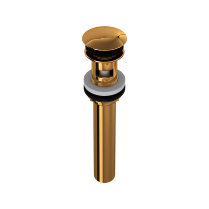 Rohl Lavatory Push Drain With Overflow With 6 Inch Tailpiece - 5447
