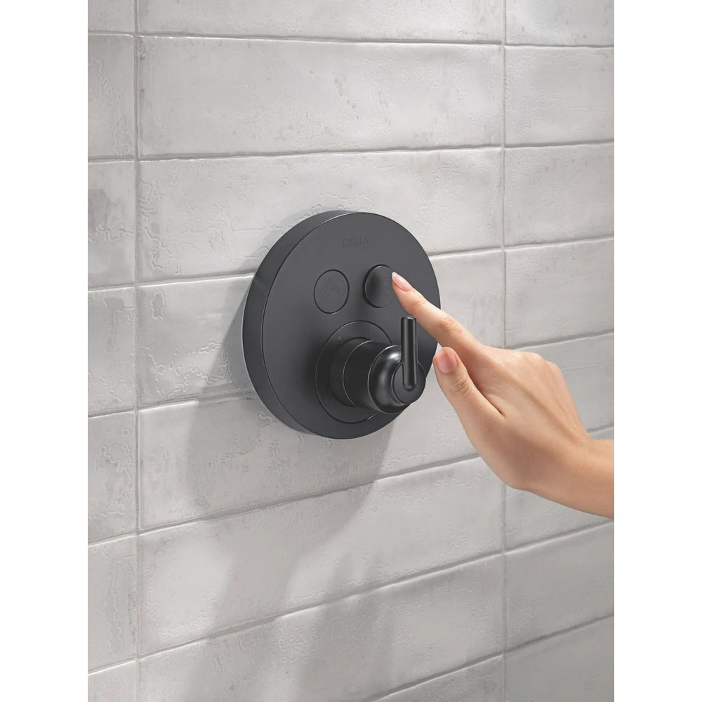 Delta Trinsic SelectChoice Round Contemporary Push-Button Shower Trim - T37T259