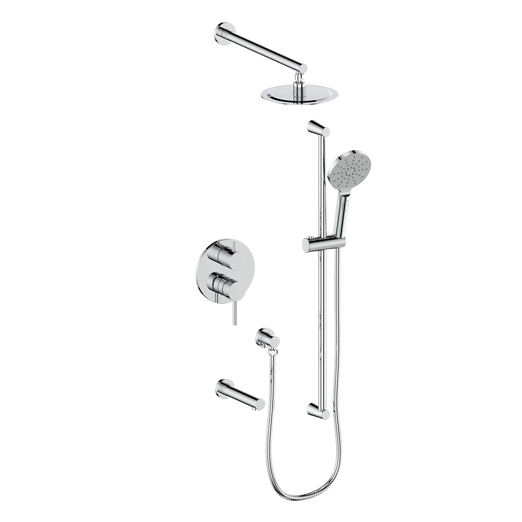 Vogt Wörgl 3-Way Pressure Balanced Shower System With Trim Only - TM.WL.310.310