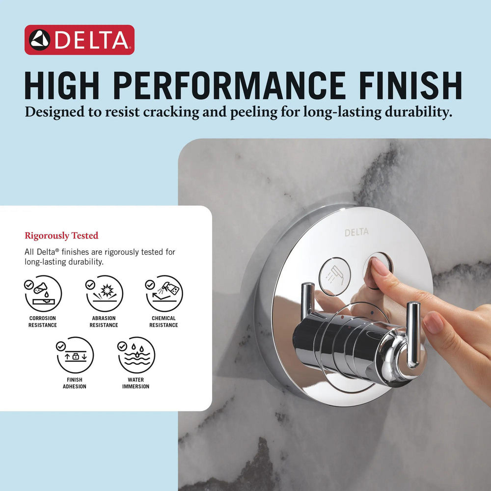 Delta Trinsic SelectChoice Round Contemporary Push-Button Shower Trim - T37T259