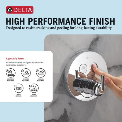 Delta Trinsic SelectChoice Round Contemporary Push-Button Shower Trim - T37T259