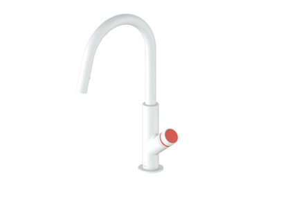 Vogt Mond 16" Kitchen Faucet in Matte White, KF.16M1.1504.MW
